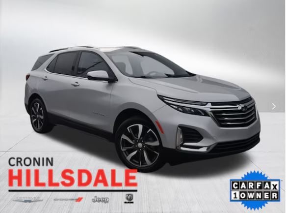 Used Cars for New Drivers - 2022 Chevrolet Equinox Premier AWD - Cronin Hillsdale CDJR - Hillsdale, MI.JPG