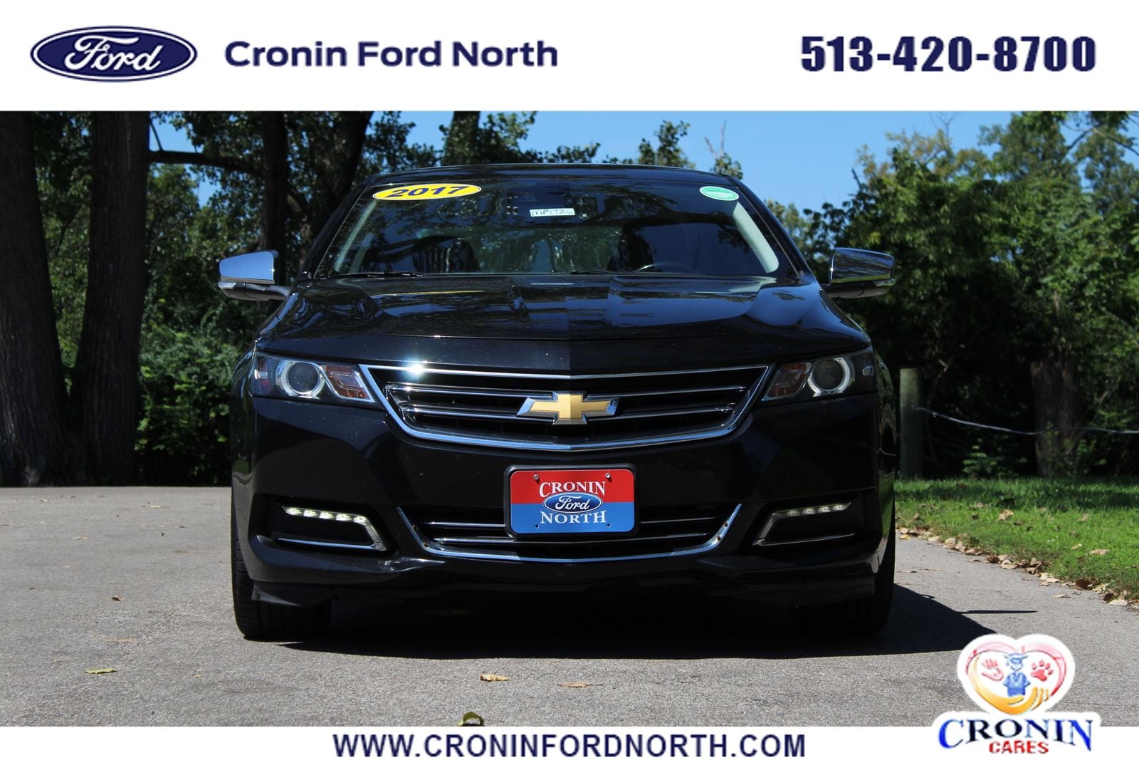 Used 2017 Chevrolet Impala Premier with VIN 2G1145S35H9187193 for sale in Middletown, OH