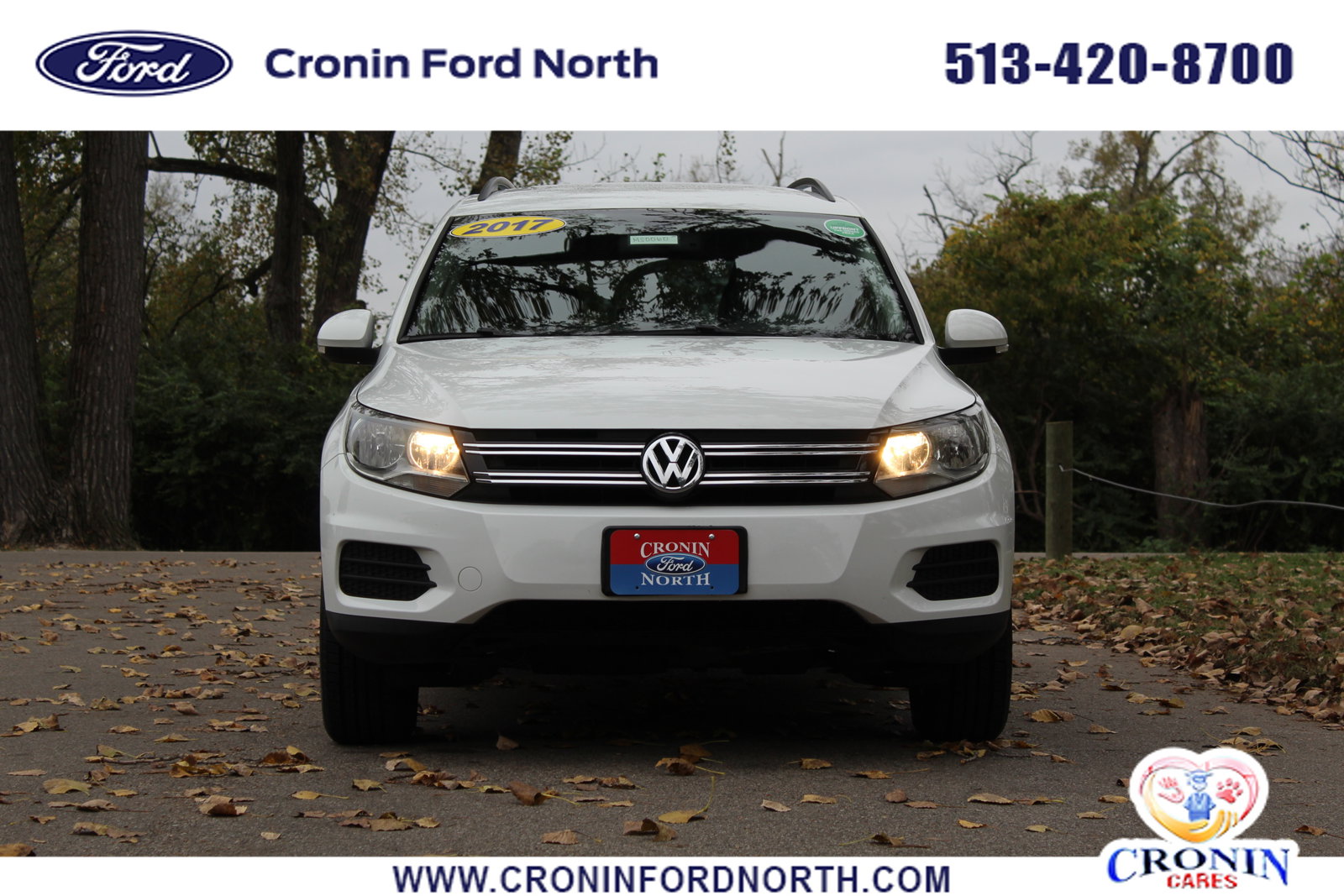 Used 2017 Volkswagen Tiguan S with VIN WVGAV7AX6HK021201 for sale in Middletown, OH