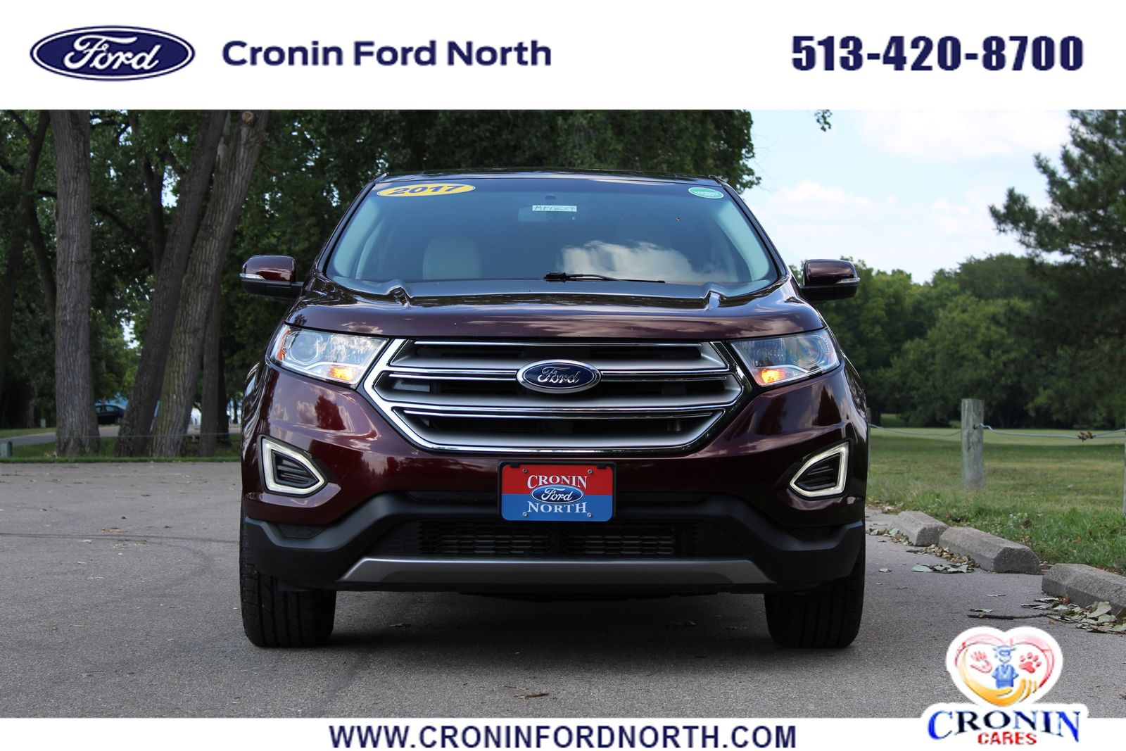 Used 2017 Ford Edge Titanium with VIN 2FMPK4K99HBC08766 for sale in Middletown, OH
