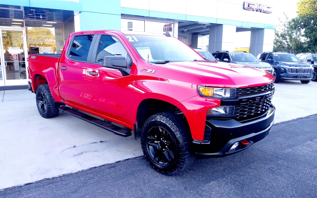 Used 2021 Chevrolet Silverado 1500 Custom Trail Boss Truck Crew Cab