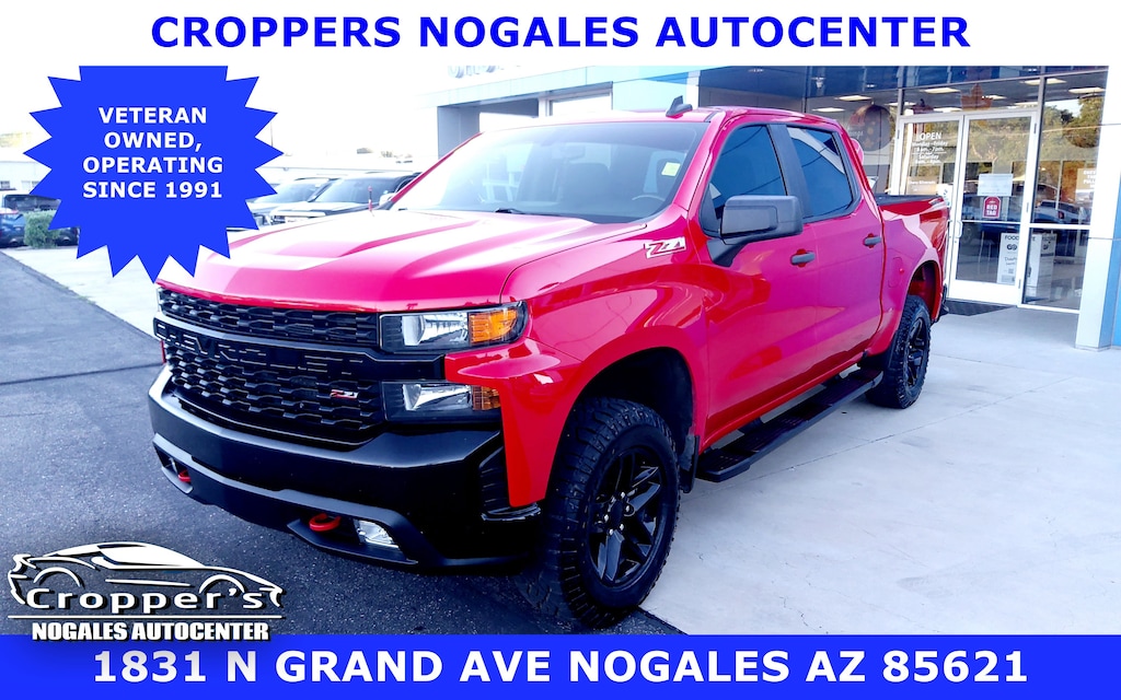 Used 2021 Chevrolet Silverado 1500 Custom Trail Boss Truck Crew Cab