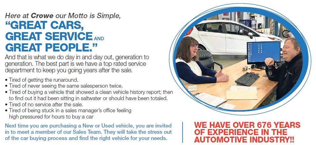 About Crowe Ford Sales Company A Ford Dealership In Geneseo
