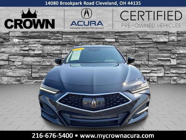 Certified 2022 Acura TLX Technology Package with VIN 19UUB6F46NA001875 for sale in Cleveland, OH