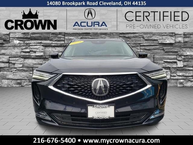 Certified 2022 Acura MDX Advance Package with VIN 5J8YE1H85NL014682 for sale in Cleveland, OH