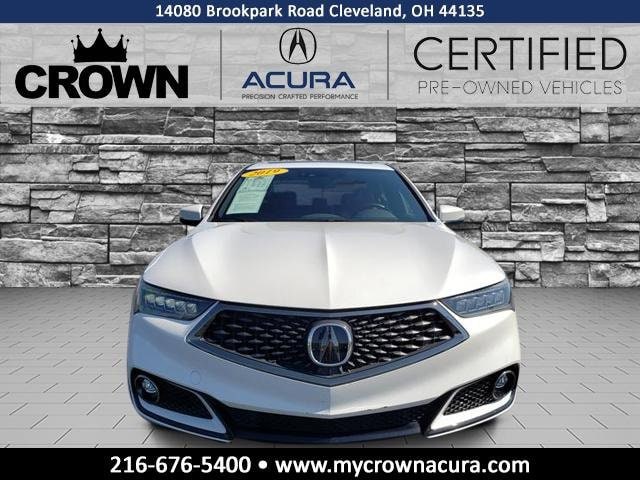 Certified 2019 Acura TLX Technology & A-SPEC Packages with VIN 19UUB3F6XKA006783 for sale in Cleveland, OH