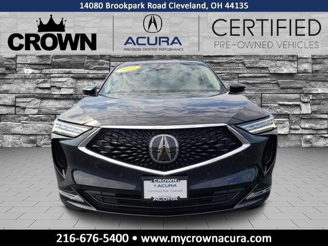 Certified 2022 Acura MDX Technology Package with VIN 5J8YE1H40NL042371 for sale in Cleveland, OH