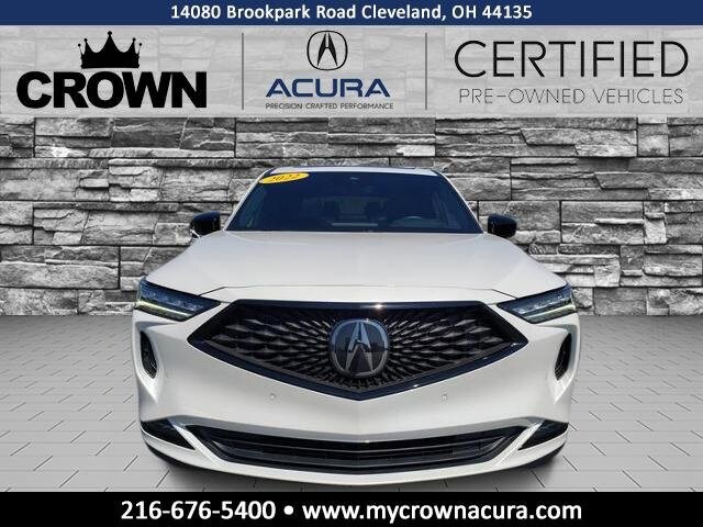 Certified 2022 Acura MDX A-Spec Package with VIN 5J8YE1H06NL023773 for sale in Cleveland, OH