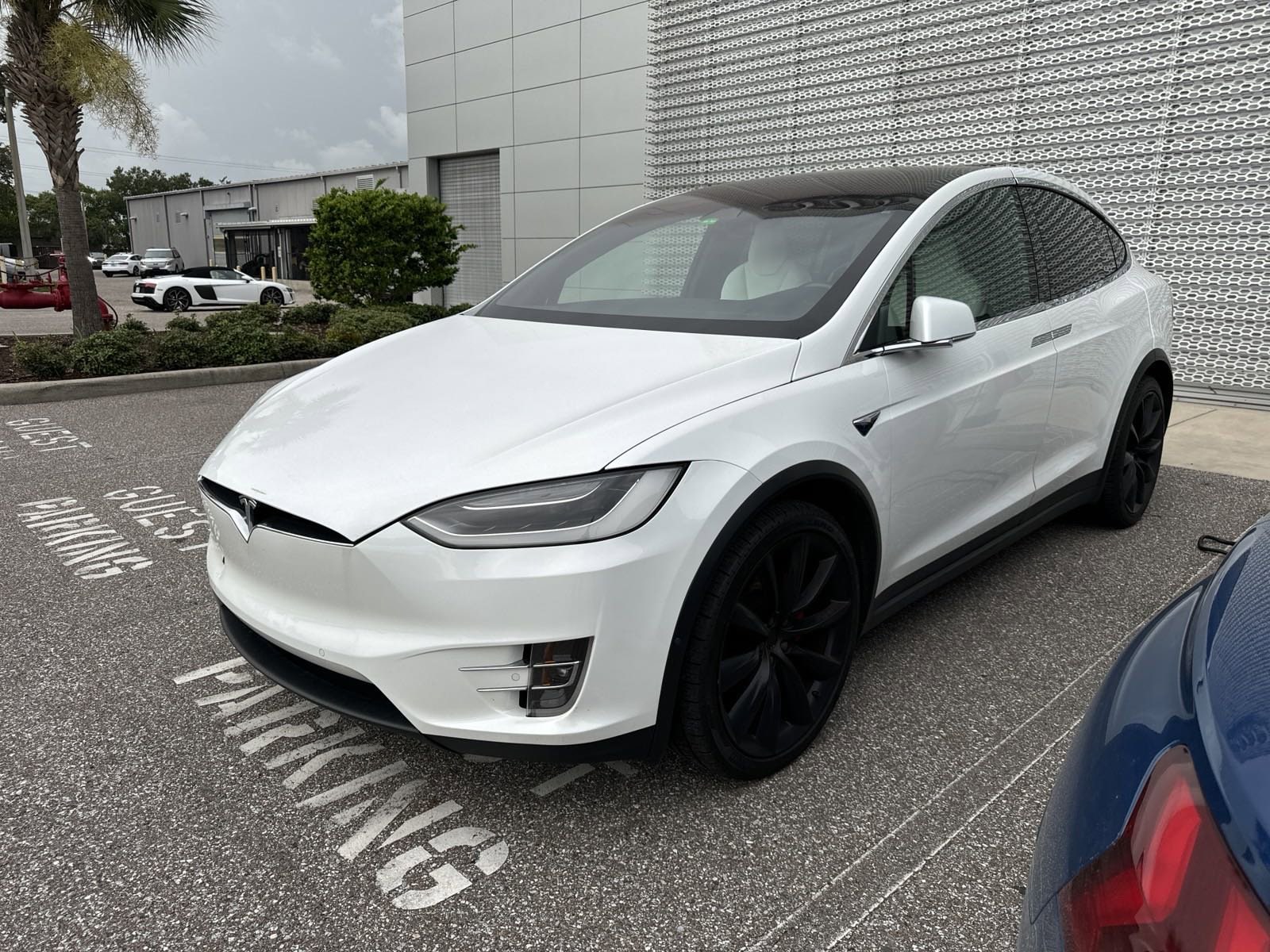 Used 2018 Tesla Model X P100D with VIN 5YJXCBE43JF085870 for sale in Clearwater, FL