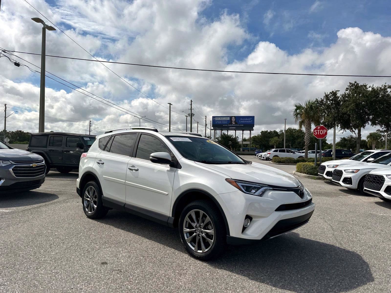 Used 2018 Toyota RAV4 Limited with VIN JTMYFREV3JJ177695 for sale in Clearwater, FL