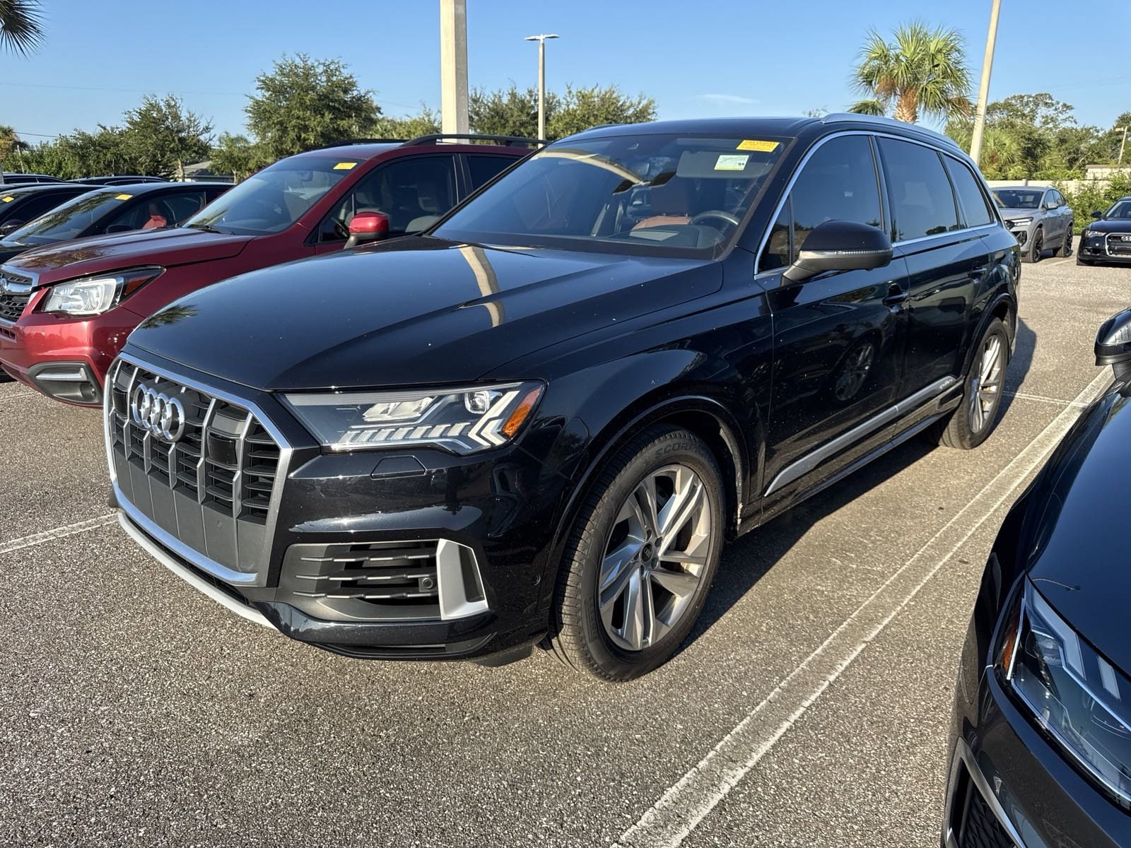 Used 2021 Audi Q7 Prestige with VIN WA1VXAF74MD028095 for sale in Clearwater, FL