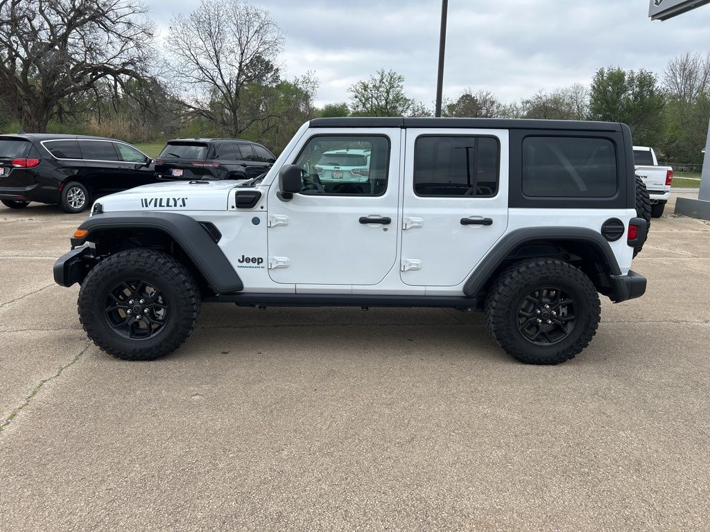 Used 2025 Jeep Wrangler 4xe Willys 4XE with VIN 1C4RJXN62SW579955 for sale in Bristow, OK