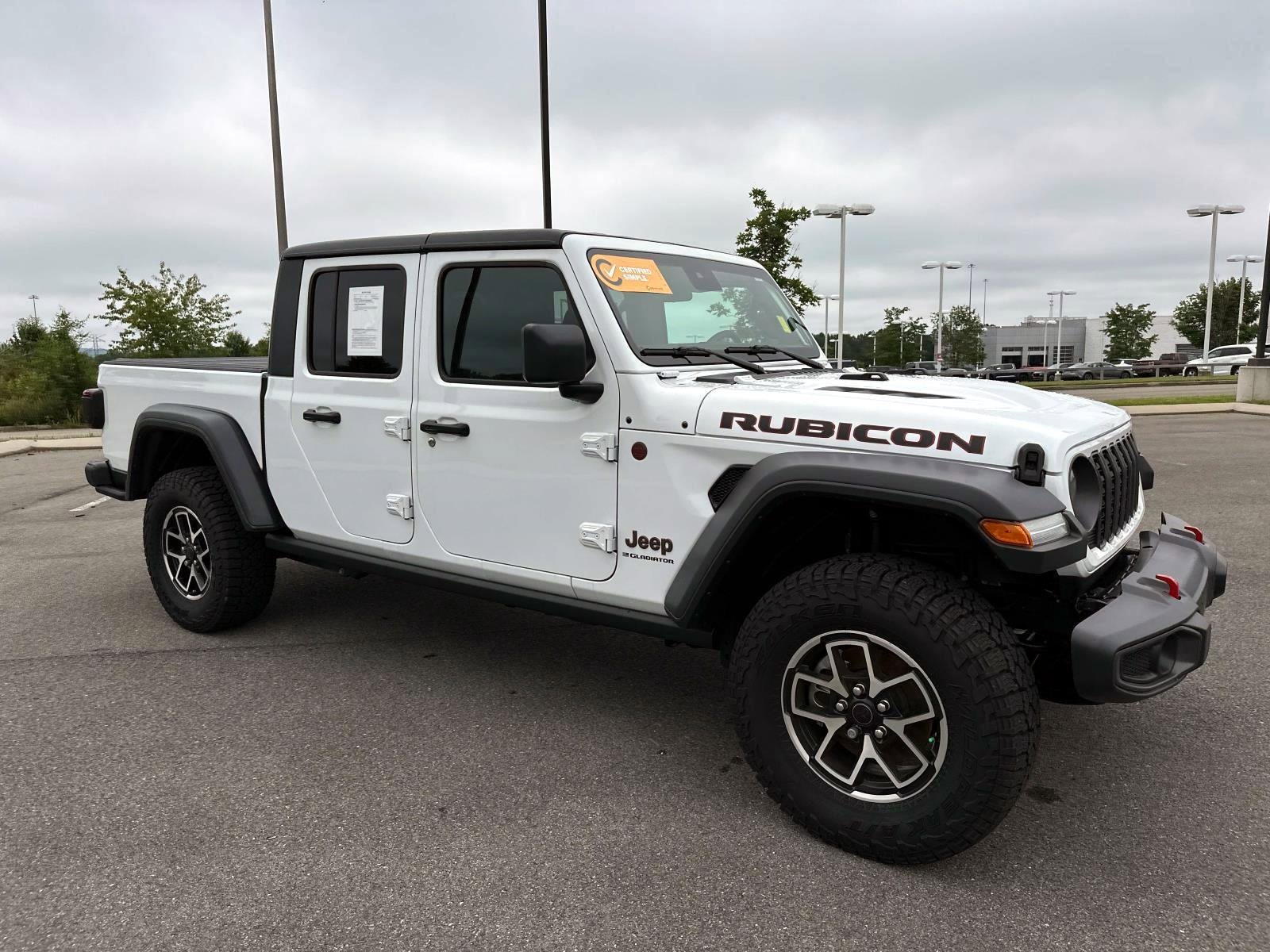 Used 2024 Jeep Gladiator Rubicon with VIN 1C6JJTBG9RL123442 for sale in Mcdonald, TN