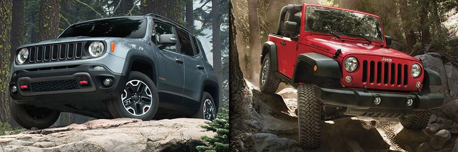 Jeep Renegade Trailhawk vs Jeep Wrangler