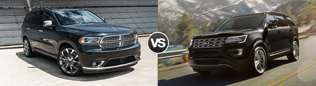 2017 Dodge Durango vs Ford Explorer