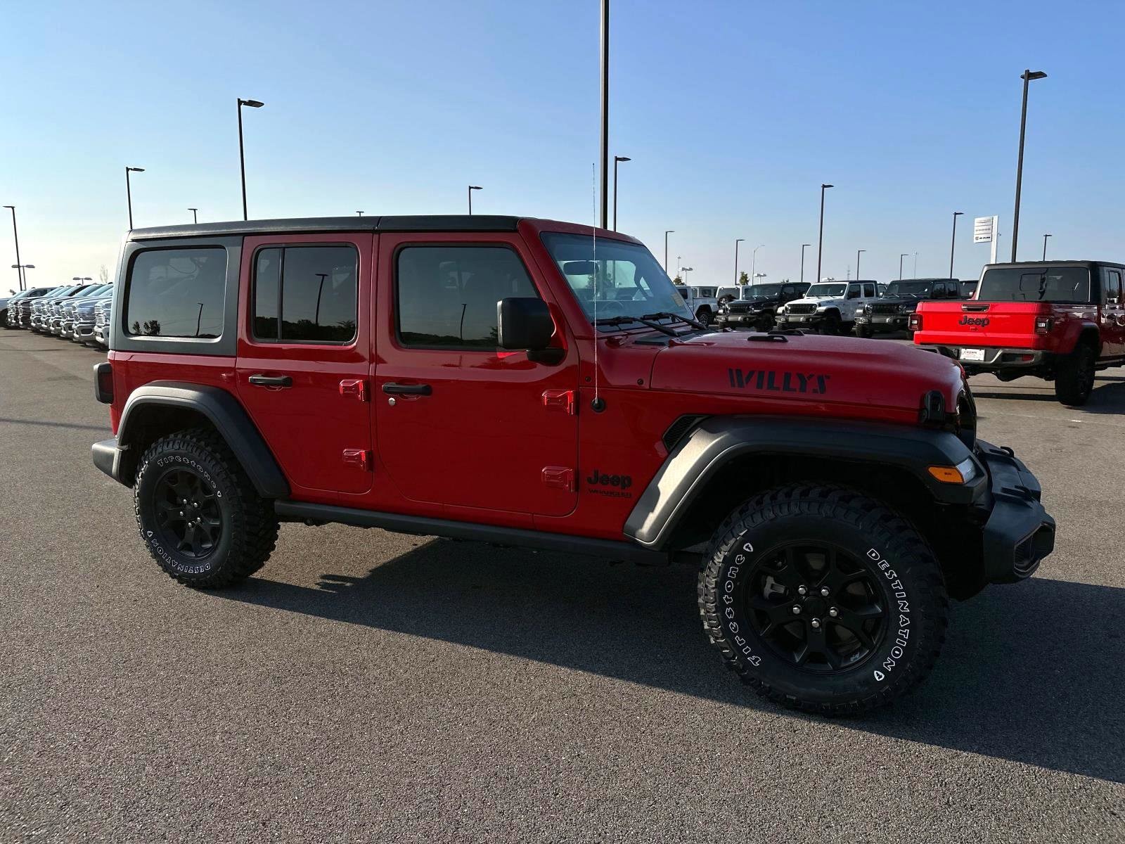 Certified 2021 Jeep Wrangler Unlimited Willys with VIN 1C4HJXDG6MW596220 for sale in Mcdonald, TN