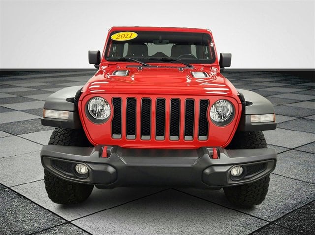 Used 2021 Jeep Wrangler Unlimited Rubicon with VIN 1C4HJXFG7MW857934 for sale in Holland, MI