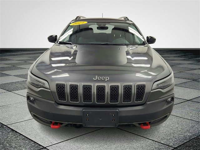 Used 2022 Jeep Cherokee Trailhawk with VIN 1C4PJMBX2ND500450 for sale in Holland, MI