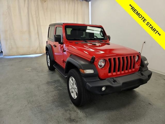 Used 2021 Jeep Wrangler Sport S with VIN 1C4GJXAN1MW768121 for sale in Holland, MI