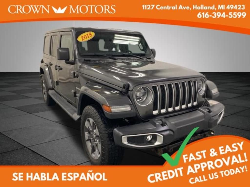 Used 2018 Jeep Wrangler Unlimited Sahara SUV