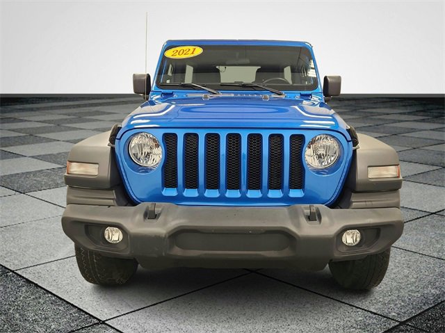 Used 2021 Jeep Wrangler Unlimited Sport S with VIN 1C4HJXDG0MW715654 for sale in Holland, MI