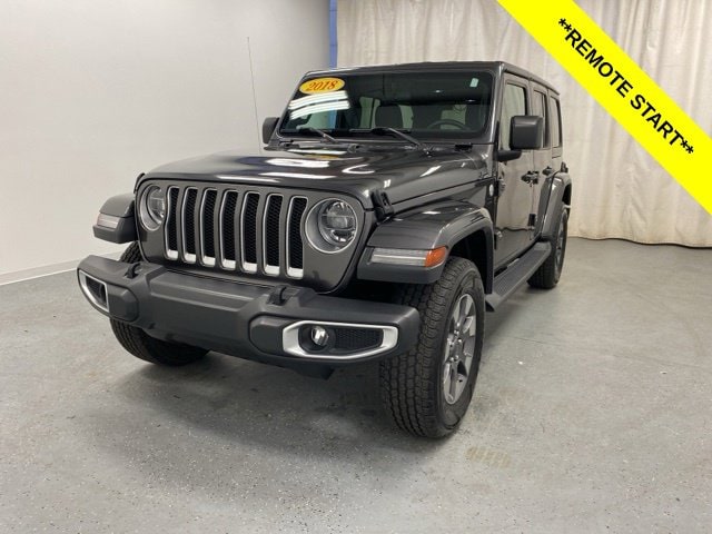 Used 2018 Jeep All-New Wrangler Unlimited Sahara with VIN 1C4HJXEN3JW197547 for sale in Holland, MI