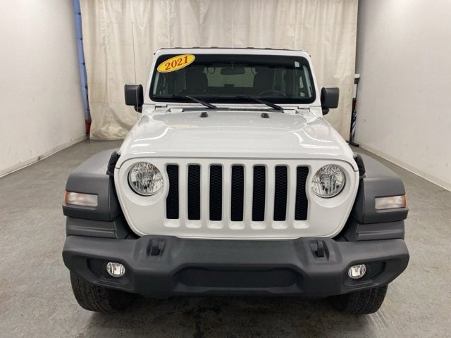 Used 2021 Jeep Wrangler Sport S with VIN 1C4GJXAN9MW705607 for sale in Holland, MI