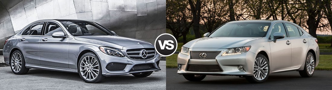 2015 Mercedes-Benz C300 vs Lexus ES 350