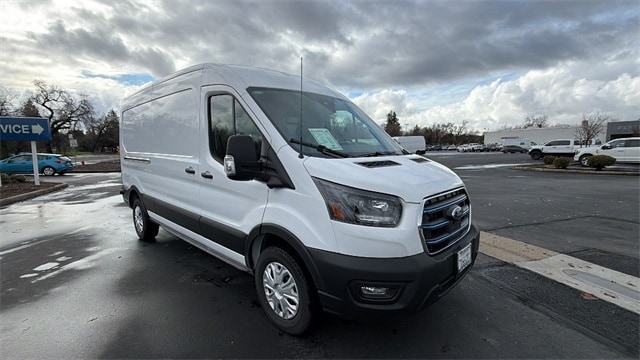 Used 2024 Ford E-Transit Cargo Van Base with VIN 1FTBW9CM0RKB09389 for sale in Redding, CA