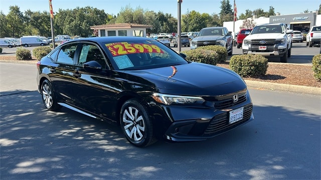 Used 2022 Honda Civic LX with VIN 2HGFE2F25NH526337 for sale in Redding, CA