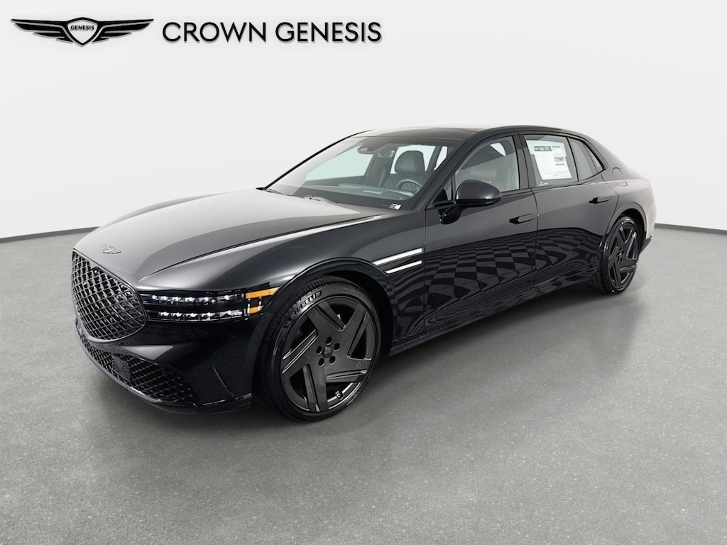 New 2026 Genesis G90 3.5T E-SC Mhev Prestige Black Sedan
