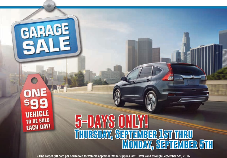 Crown Honda Greensboro Labor Day Sales Specials