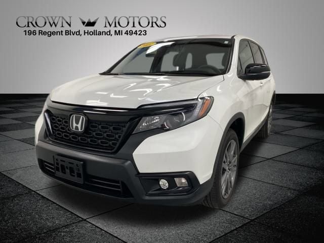 Certified 2021 Honda Passport EX-L with VIN 5FNYF8H55MB011552 for sale in Holland, MI