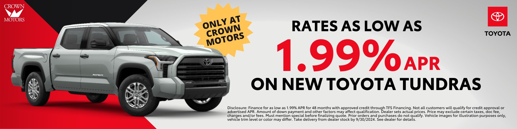 New Vehicle Specials | Crown Toyota