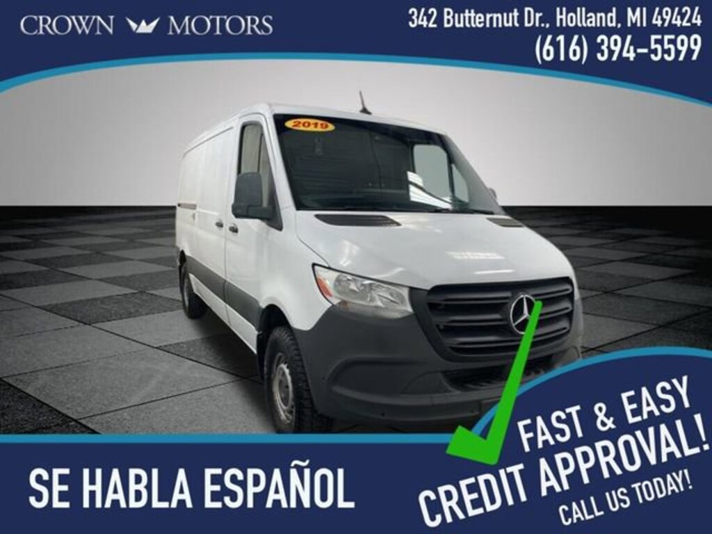 Used 2019 Mercedes-Benz Sprinter 1500 Standard Roof I4 Van Cargo Van