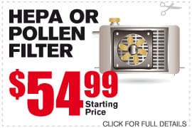 HEPA or Pollen Filter