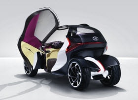 Rear view of Toyota's i-TRIL concept
