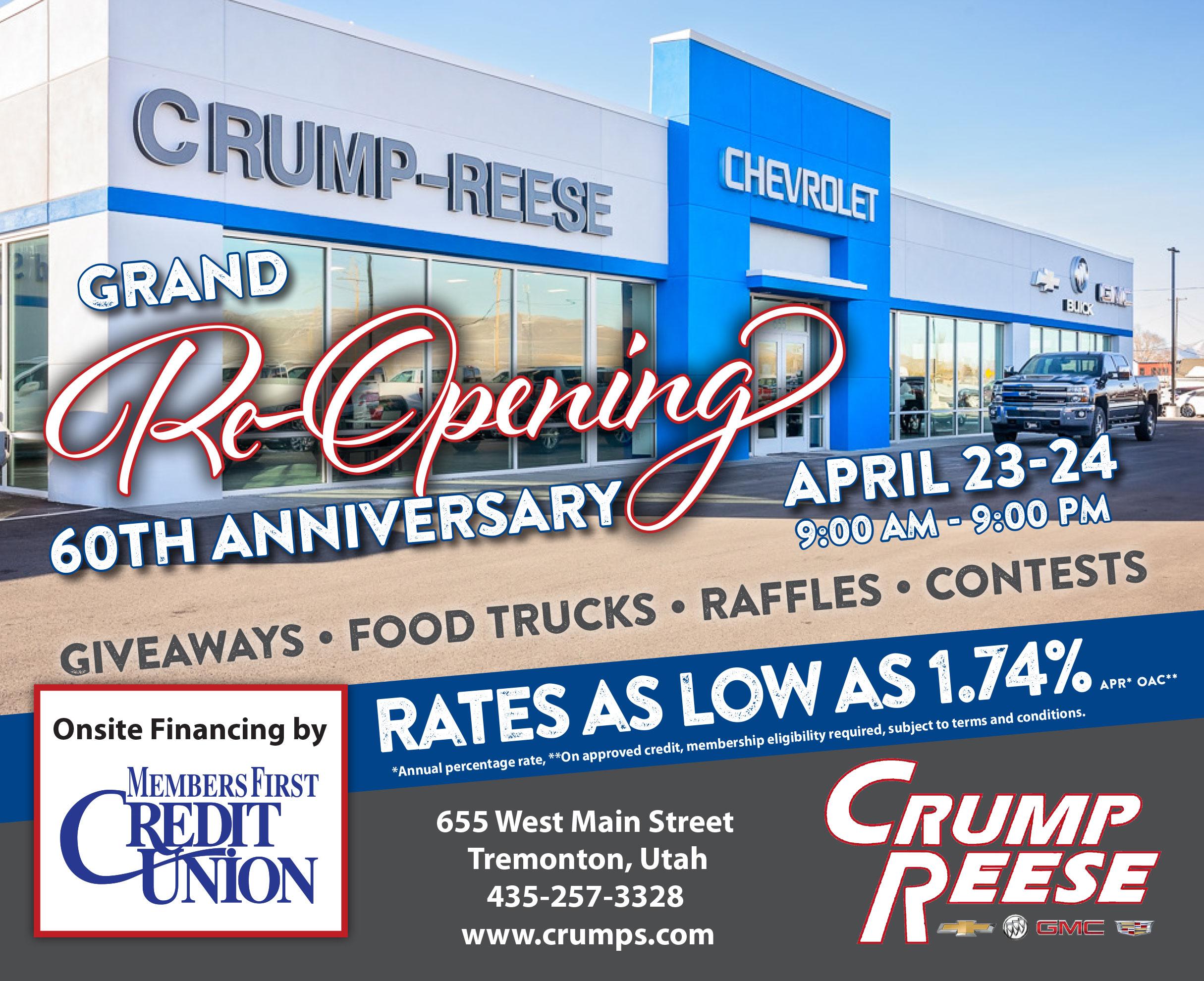 We You At Crump Reese Motors In TREMONTON Crump Reese Motor