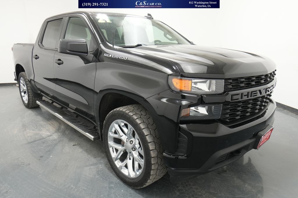 Used 2021 Chevrolet Silverado 1500 Custom Truck Crew Cab