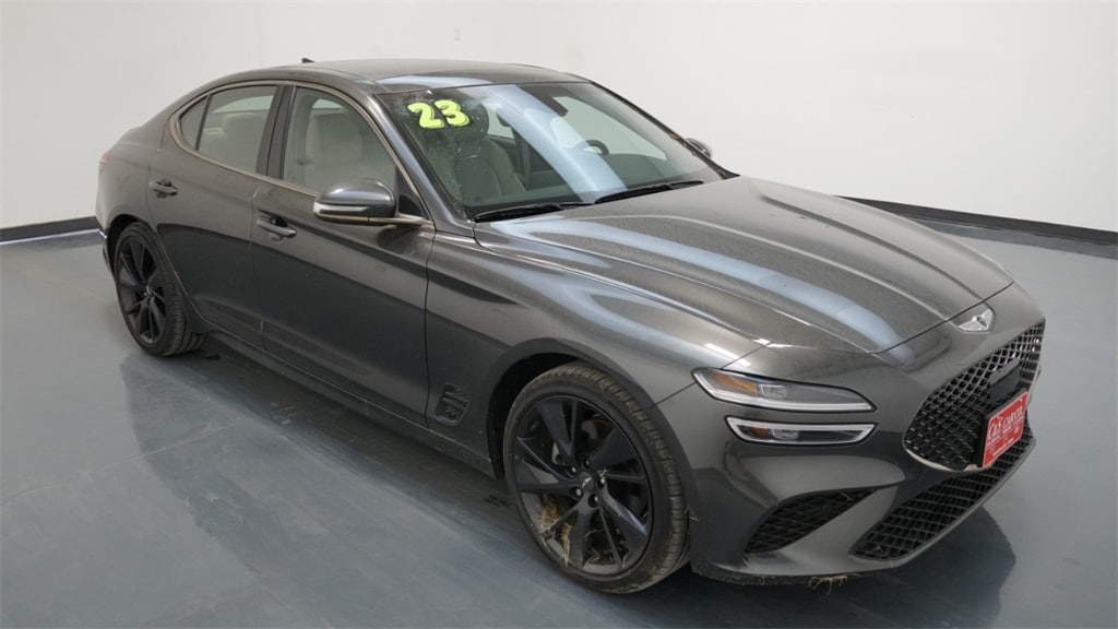 Used 2023 GENESIS G70 Standard with VIN KMTG34TA9PU124712 for sale in Waterloo, IA