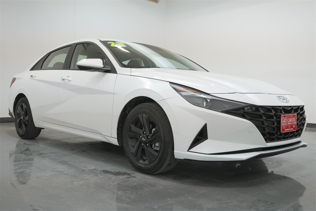 Used 2023 Hyundai Elantra Blue with VIN KMHLM4AJ2PU087074 for sale in Waterloo, IA