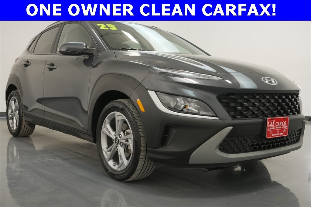 Used 2023 Hyundai Kona SEL with VIN KM8K62AB4PU935300 for sale in Waterloo, IA