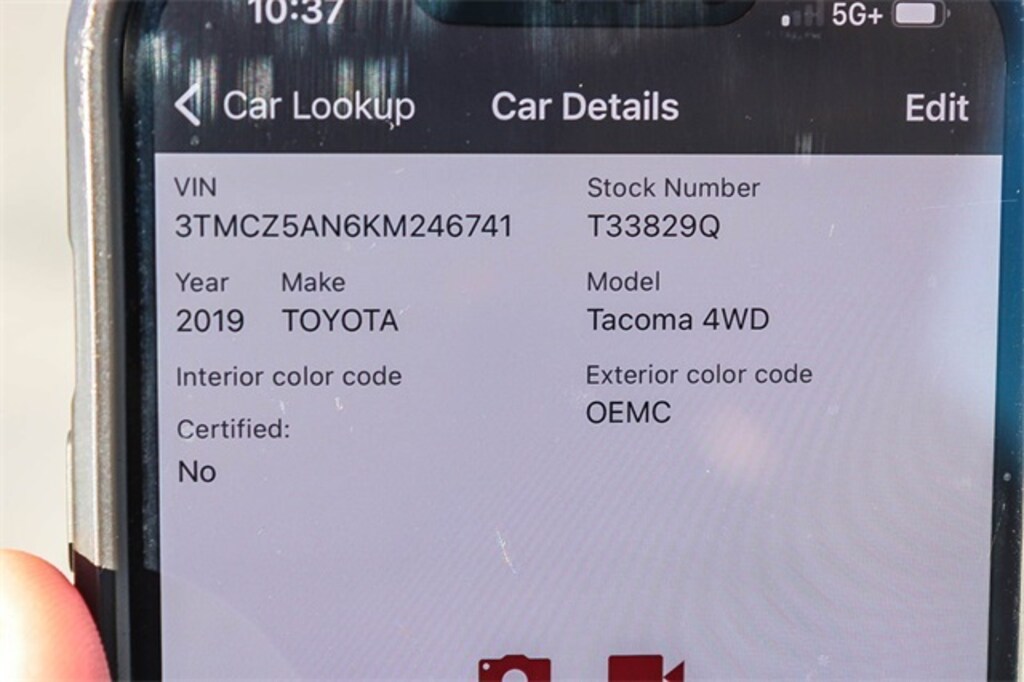 Certified 2019 Toyota Tacoma TRD Off Road V6 Truck Double Cab