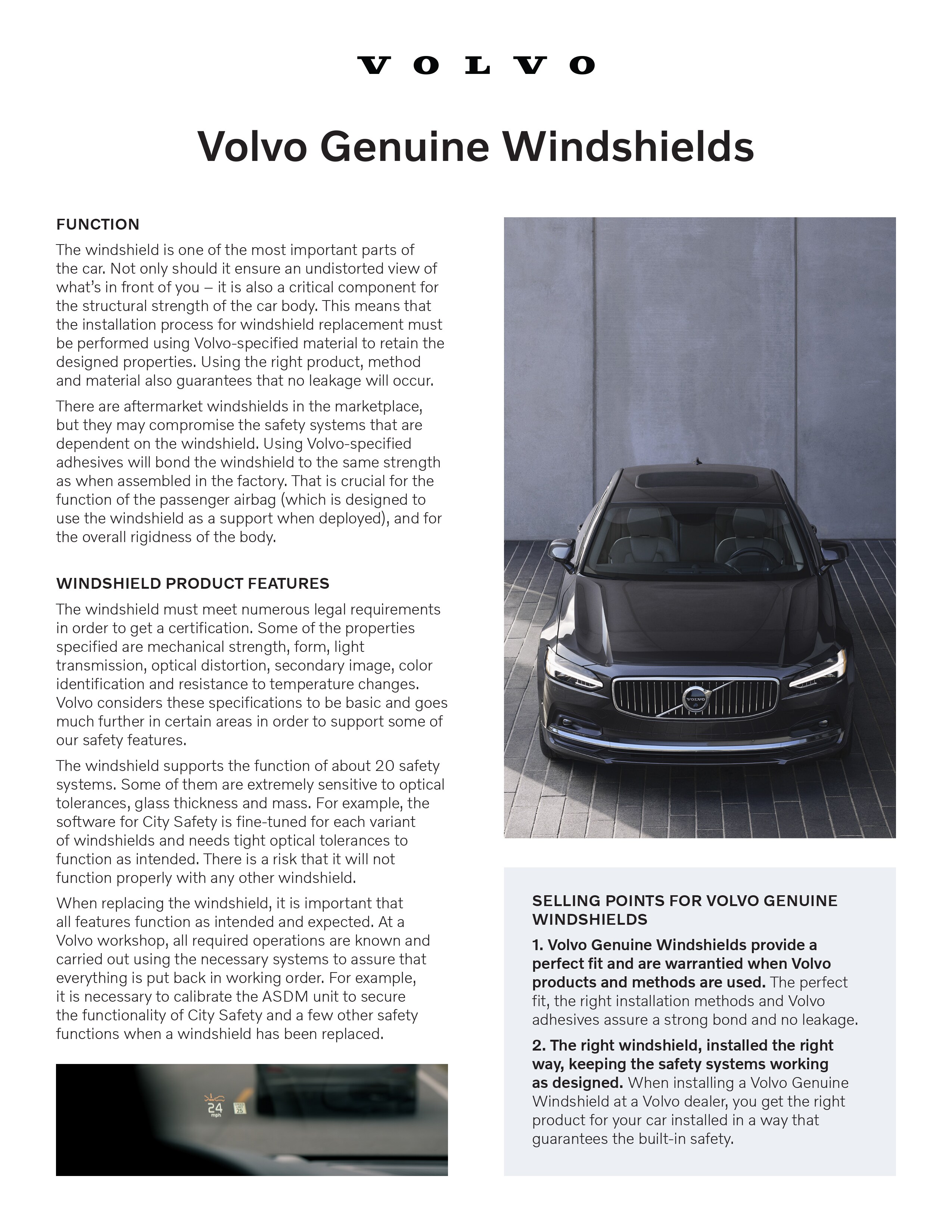 Research Volvo Genuine Windshields at Culver City Volvo Cars
