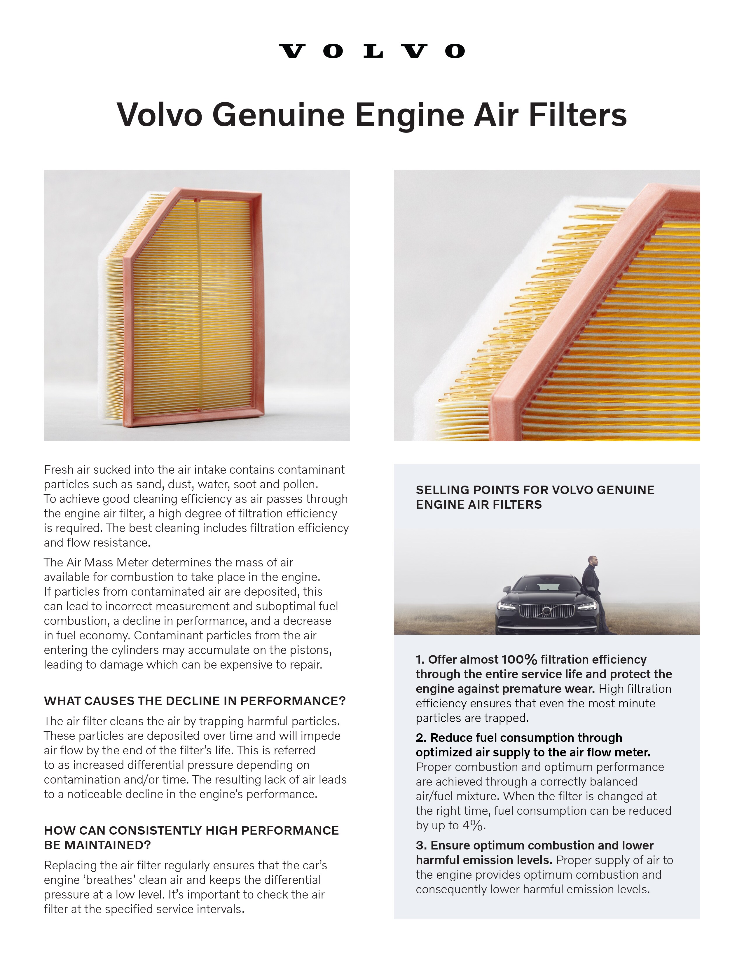 Research Volvo Genuine Engine Air Filter at Culver City Volvo Cars