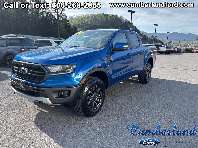 Lightning Blue 2019 Ford Ranger Lariat SuperCrew 4WD Pickup Truck Four-Wheel Drive Automatic