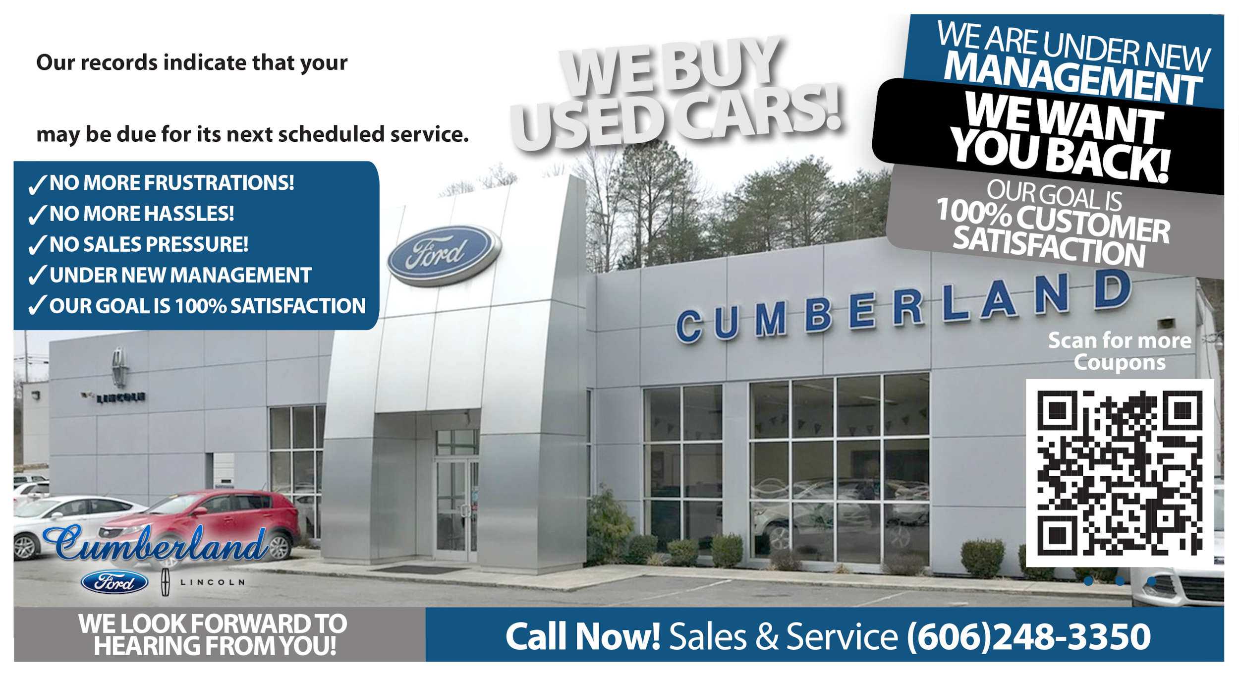 ford motor co. service coupons