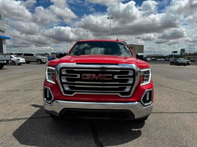 Used 2021 GMC Sierra 1500 SLT with VIN 3GTU9DET0MG371002 for sale in Weatherford, OK