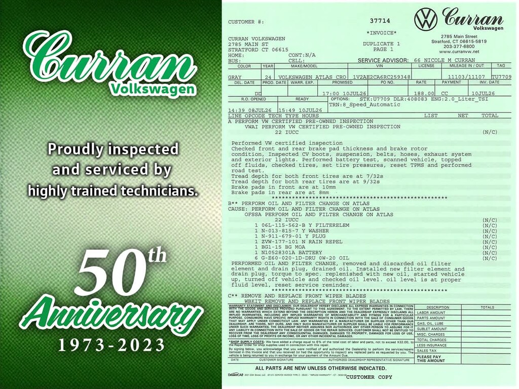 Certified 2024 Volkswagen Atlas Cross Sport 2.0T SEL R-Line SUV