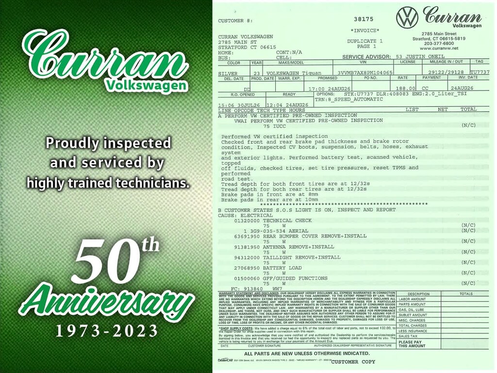 Certified 2023 Volkswagen Tiguan 2.0T SE SUV